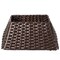 Gardenised Foldable Christmas Tree Skirt Collar Basket, Ring Base Stand Cover, Rattan Plastic, Brown QI004155.BR - alternate 5